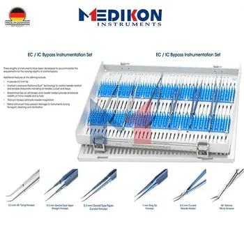 Нов немски набор от инструменти за экстракраниального и вътречерепното байпас (EC/IC) cranial surgery neurosurgery spine spinal Instrumentation st
