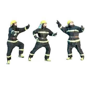 Игрите комплект с фигура Диорами Пожарни за украса на работния плот куклена къща