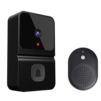 Безжична камера за видеодомофон с wi-fi перезвоном, домофон HD Нощно виждане Wifi Акумулаторна звънец за сигурност