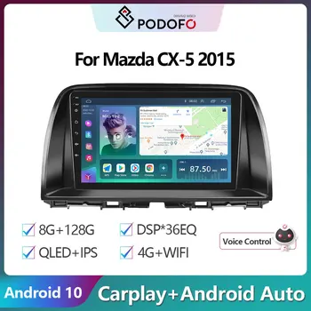 Podofo за Mazda CX-5 2015 Авто радио Мултимедиен плейър Навигация стерео Android GPS Без 2din 2 din dvd Авторадио